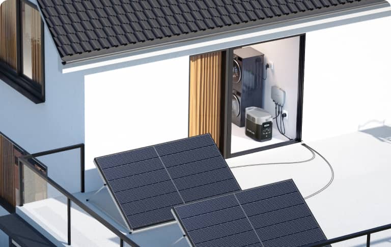 Pannelli solari da 3kw di EcoFlow per balcone con accumulo