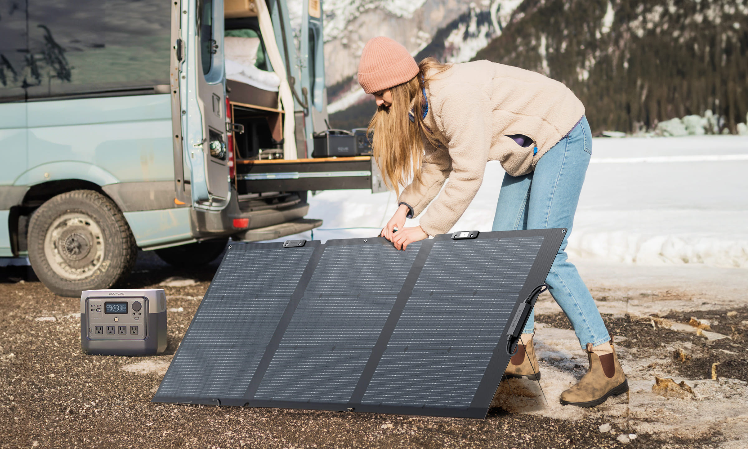 Capture more solar
with an adjustable angle