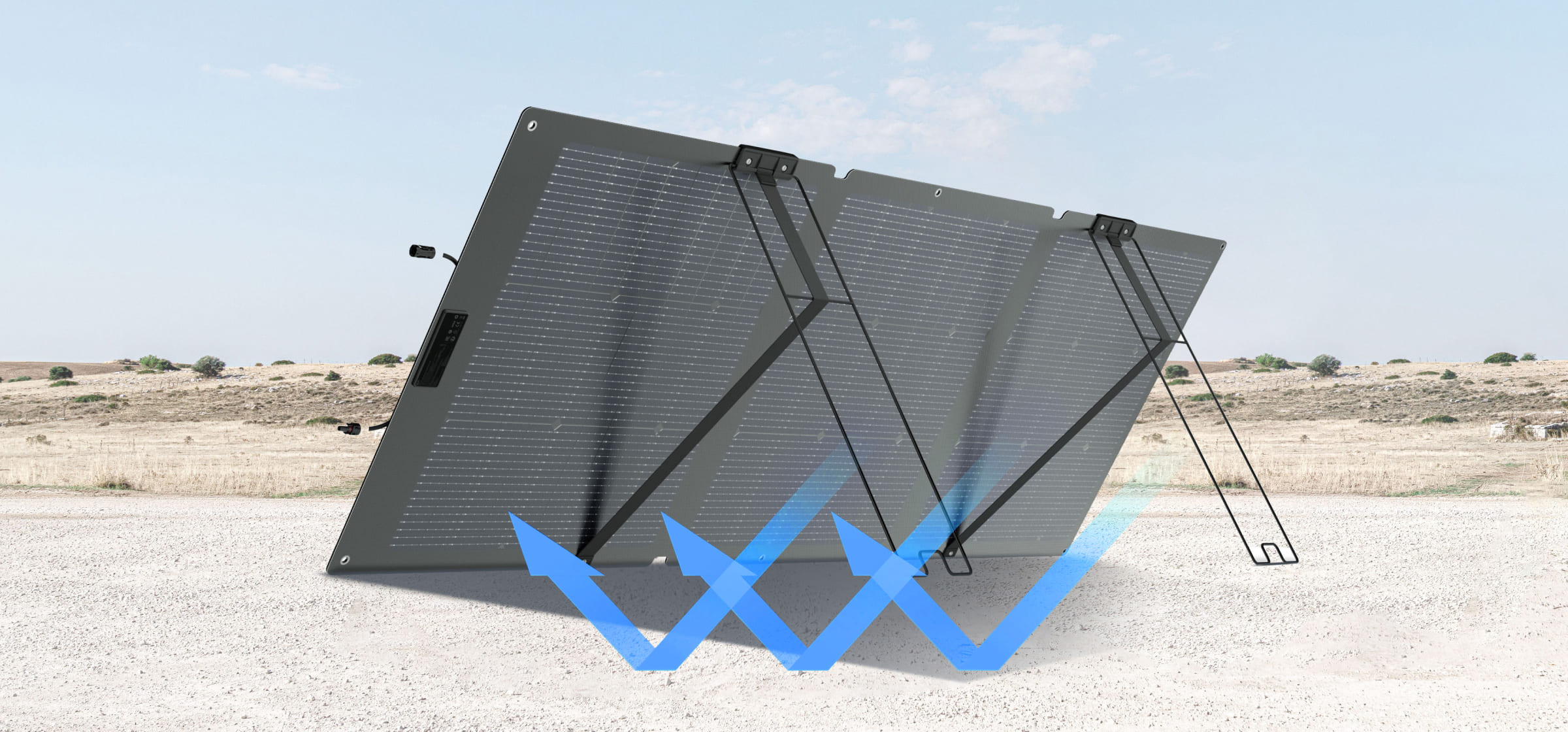 Capture more energy with a dual-sided design